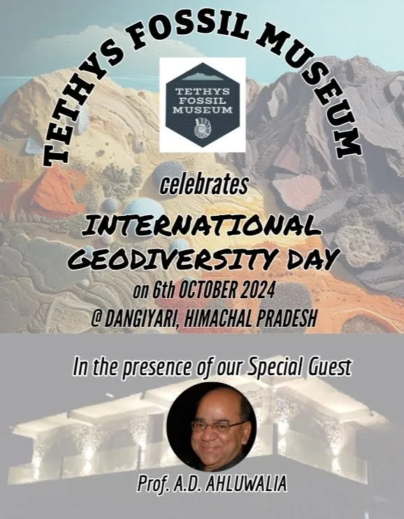 Tethys Fossil Museum celebrates International Geodiversity Day on 6th October 2024 @ Dangyari, HP
